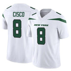 Johmsee NY.Jets #8 Andre Cisco Player White Limited Vapor F.U.S.E. Home Game Stitched Jerseys