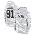 Johmsee NY.Jets #91 Jowon Briggs Player Arctic Camo Salute to Service Pullover Hoodies Limited Game Stitched Jerseys