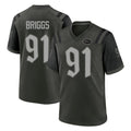 Johmsee NY.Jets #91 Jowon Briggs Player Green 2025 Rivalries Collection Home Game Stitched Jerseys