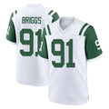 Johmsee NY.Jets #91 Jowon Briggs Player White Classic Home Game Stitched Jerseys