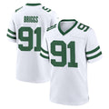 Johmsee NY.Jets #91 Jowon Briggs Player White Legacy Home Game Stitched Jerseys