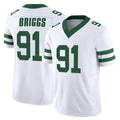 Johmsee NY.Jets #91 Jowon Briggs Player White Legacy Limited Vapor F.U.S.E. Home Game Stitched Jerseys