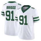 Johmsee NY.Jets #91 Jowon Briggs Player White Legacy Limited Vapor F.U.S.E. Home Game Stitched Jerseys