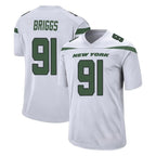 Johmsee NY.Jets #91 Jowon Briggs Player White Spotlight Home Game Stitched Jerseys
