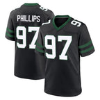 Johmsee NY.Jets #97 Harrison Phillips Player Black Legacy Home Game Stitched Jerseys