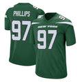 Johmsee NY.Jets #97 Harrison Phillips Player Green Home Game Stitched Jerseys