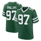 Johmsee NY.Jets #97 Harrison Phillips Player Green Legacy Home Game Stitched Jerseys