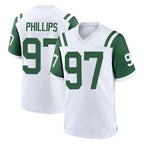 Johmsee NY.Jets #97 Harrison Phillips Player White Classic Home Game Stitched Jerseys
