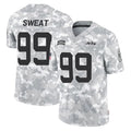Johmsee NY.Jets #99 T'Vondre Sweat Player Arctic Camo Salute to Service Limited Game Stitched Jerseys