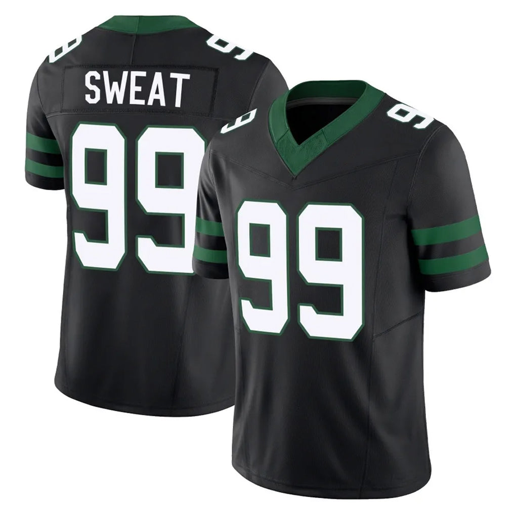 Johmsee NY.Jets #99 T'Vondre Sweat Player Black Limited Legacy Vapor F.U.S.E. Home Game Stitched Jerseys