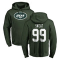 Johmsee NY.Jets #99 T'Vondre Sweat Player Green LOGO Pullover Hoodies Limited Game Stitched Jerseys