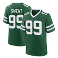 Johmsee NY.Jets #99 T'Vondre Sweat Player Green Legacy Home Game Stitched Jerseys