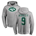 Johmsee NY.Jets #9 Will McDonald IV Player Gray LOGO Pullover Hoodies Limited Game Stitched Jerseys