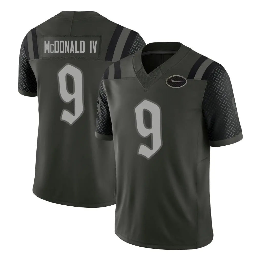 Johmsee NY.Jets #9 Will McDonald IV Player Green Limited 2025 Rivalries Collection Home Game Stitched Jerseys