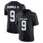 Johmsee NY.Jets #9 Will McDonald IV Player Stealth Black Limited Vapor Home Game Stitched Jerseys