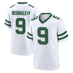 Johmsee NY.Jets #9 Will McDonald IV Player White Legacy Home Game Stitched Jerseys