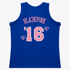 Johmsee NY.Knicks Mitchell & Ness x BLACKPINK Blue Hardwood Classics Swingman Jerseys - Limited Edition