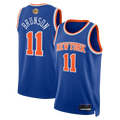 Johmsee NY.Knicks #11 Jalen Brunson  Blue 2026  Finals Patch Swingman Jerseys - Icon Edition