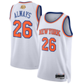 Johmsee NY.Knicks #26  White 2026 Finals Champions Always 26 Swingman Jerseys - Association Edition