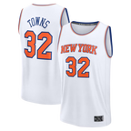 Johmsee NY.Knicks #32 Karl-Anthony Towns  White Fast Break Replica Player Jerseys - Association Edition