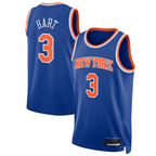 Johmsee NY.Knicks #3 Josh Hart Blue Swingman Player Jerseys - Icon Edition