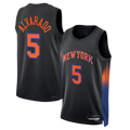Johmsee NY.Knicks #5 Jos¨¦ Alvarado Black Swingman Jerseys - Statement Edition