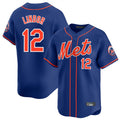 Johmsee NY.Mets #12 Francisco Lindor Player Royal Home Limited Stitched Jerseys