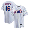 Johmsee NY.Mets #16 Dwight Gooden Player White Home Replica Stitched Jerseys