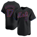 Johmsee NY.Mets #17 Keith Hernandez Player Black Alternate Home Limited Stitched Jerseys