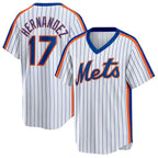Johmsee NY.Mets #17 Keith Hernandez Player White Cooperstown Collection T-shirt Home Stitched Jerseys