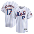 Johmsee NY.Mets #17 Keith Hernandez Player White Home Replica Stitched Jerseys