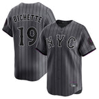 Johmsee NY.Mets #19 Bo Bichette Player Gray City Connect Limited Stitched Jerseys