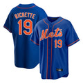Johmsee NY.Mets #19 Bo Bichette Player Royal Home Game Stitched Jerseys