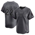 Johmsee NY.Mets #22 Juan Soto Player Gray City Connect Limited Stitched Jerseys