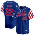 Johmsee NY.Mets #22 Juan Soto Player Royal 2025 Independence Day Vapor Premier Limited  Stitched Jerseys