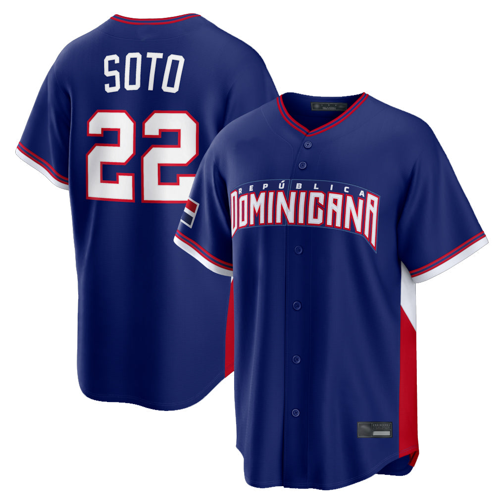 Johmsee NY.Mets #22 Juan Soto Player Royal 2026 World Classic Home Limited Stitched Jerseys