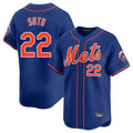 Johmsee NY.Mets #22 Juan Soto Player Royal Home Limited Stitched Jerseys