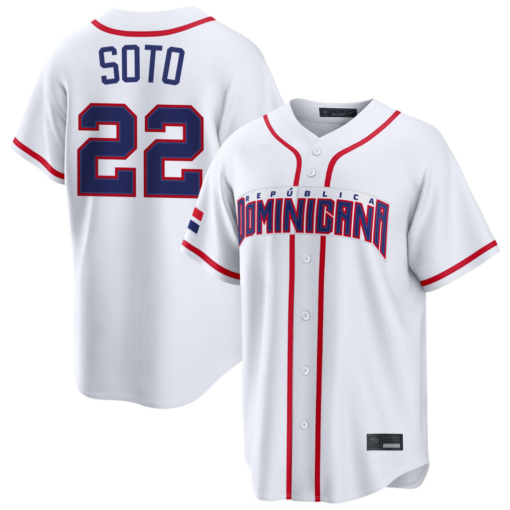 Johmsee NY.Mets #22 Juan Soto Player White 2026 World Classic Home Limited Stitched Jerseys