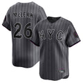 Johmsee NY.Mets #26 Nolan McLean Player Gray City Connect Limited Stitched Jerseys