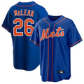 Johmsee NY.Mets #26 Nolan McLean Player Royal Home Game Stitched Jerseys