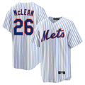 Johmsee NY.Mets #26 Nolan McLean Player White Home Game Stitched Jerseys