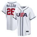 Johmsee NY.Mets #26 Nolan McLean Player White USA 2026 World Classic Home Limited Stitched Jerseys