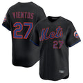 Johmsee NY.Mets #27 Mark Vientos Player Black Alternate Home Limited Stitched Jerseys