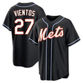 Johmsee NY.Mets #27 Mark Vientos Player Black Fashion Out Game Stitched Jerseys