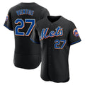 Johmsee NY.Mets #27 Mark Vientos Player Black Replica Home Limited Elite Stitched Jerseys