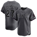 Johmsee NY.Mets #27 Mark Vientos Player Gray City Connect Limited Stitched Jerseys