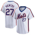 Johmsee NY.Mets #27 Mark Vientos Player White Cooperstown Collection T-shirt Game Stitched Jerseys