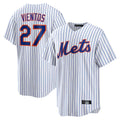 Johmsee NY.Mets #27 Mark Vientos Player White Home Game Stitched Jerseys