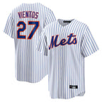 Johmsee NY.Mets #27 Mark Vientos Player White Home Game Stitched Jerseys