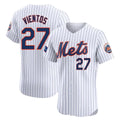 Johmsee NY.Mets #27 Mark Vientos Player White Home Limited Elite Stitched Jerseys